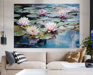 Waterlilies by Wall Wonder