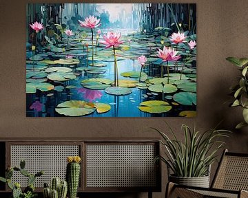Waterlilies by Wall Wonder