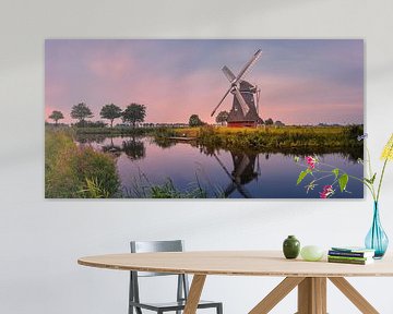 Sunset at Crimson Mill by Henk Meijer Photography