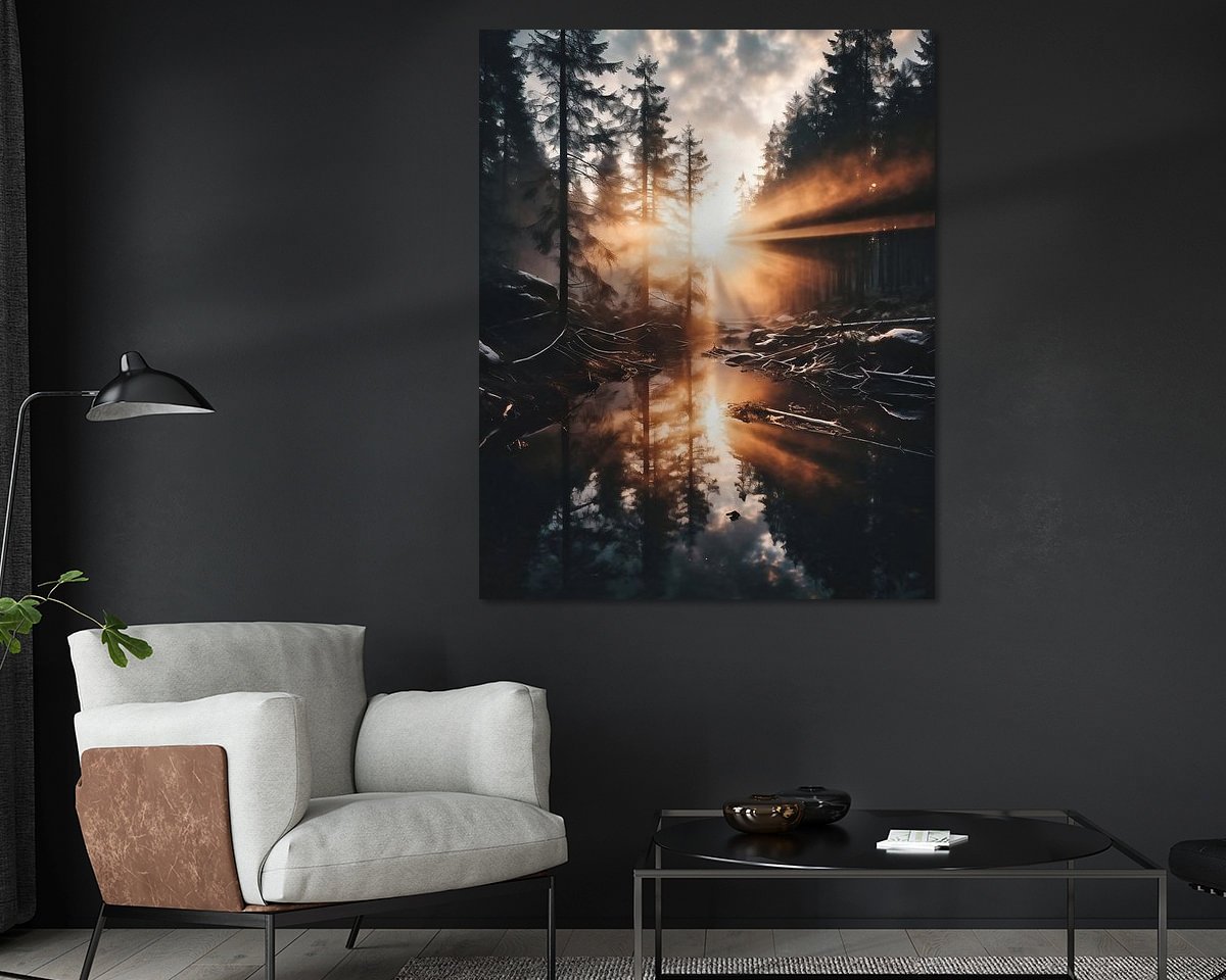 Example of the artwork in a room