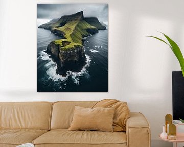 Atlantik mit grüner Insel