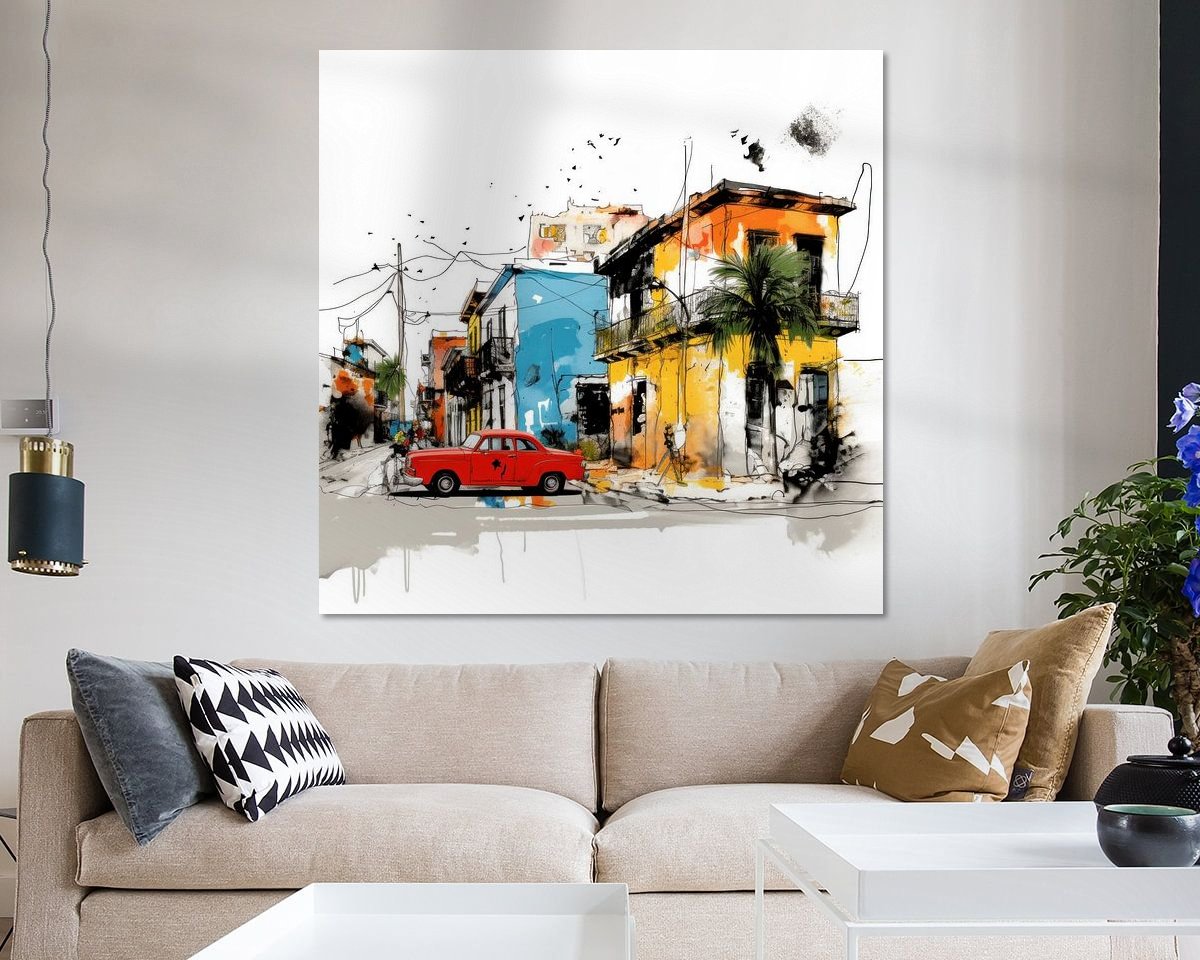 Example of the artwork in a room