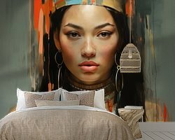 Example of the artwork in a room