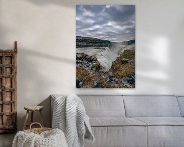 Wasserfall Gullfoss in Island von Patrick Groß
