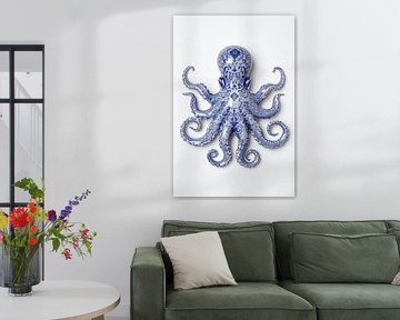 Delfts Blauwe Octopus van Dunto Venaar