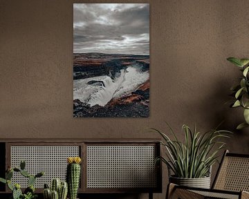 Gullfoss waterval in IJsland van Patrick Groß