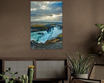 Chute d'eau de Gullfoss en Islande sur Patrick Groß