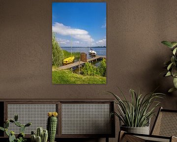 Blick auf Segelboote in der Stadt Zarrentin am Schaalsee von Rico Ködder