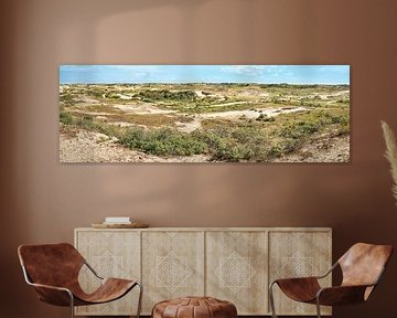 Dunes néerlandaises et dunes d'approvisionnement en eau d'Amsterdam en panorama sur eric van der eijk