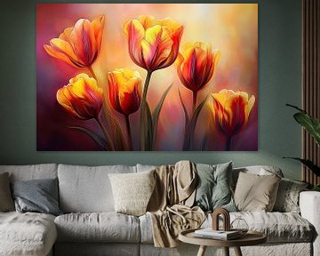 Colourful tulips by Imagine