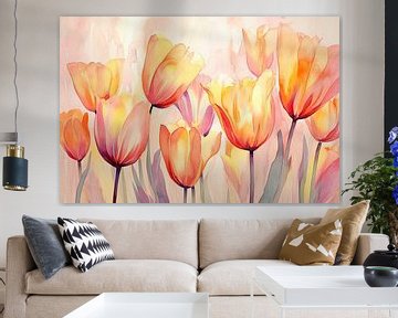 Kleurrijke tulpen van Imagine