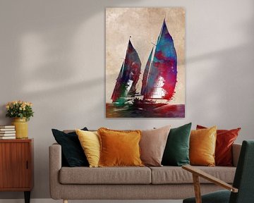 Sailing sport art #sailing by JBJart Justyna Jaszke