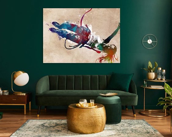 Example of the artwork in a room