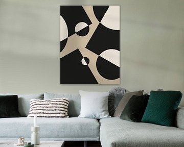 Abstrakte geometrische Formen in erdigen Farben - Janpandi Style / Scandinavian 8 von Kjubik