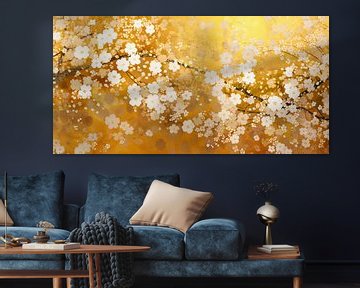 Golden Sakura blossom panorama by Whale & Sons