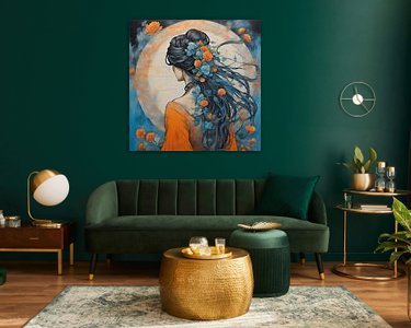 Example of the artwork in a room