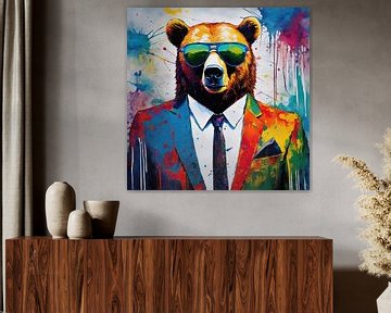 Peinture de l'ours 02.55 sur Blikvanger Schilderijen