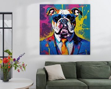 PopArt Bulldogge 09.51 von Blikvanger Schilderijen