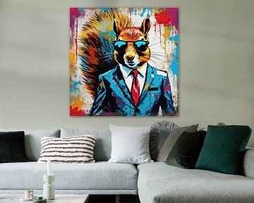 Pop Art Eichhörnchen 01.97 von Blikvanger Schilderijen