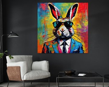 Pop Art Hare 05.85 sur Blikvanger Schilderijen