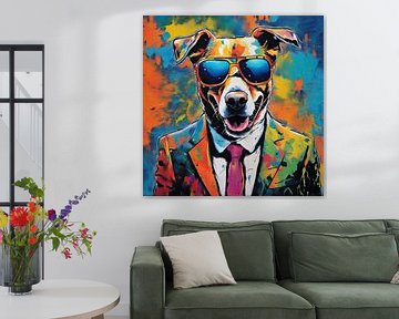 PopArt Hond 08.70 van Blikvanger Schilderijen