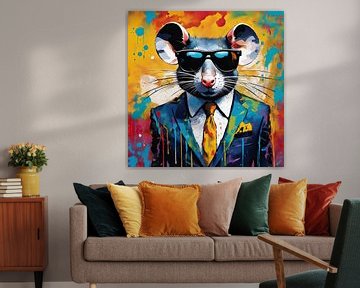 Pop-art Maus 05.68 von Blikvanger Schilderijen