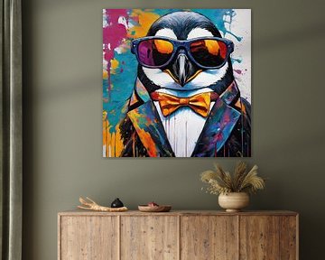 Pop Art Penguin 04.82 by Blikvanger Schilderijen