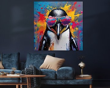 Pop Art Penguin 07.43 by Blikvanger Schilderijen