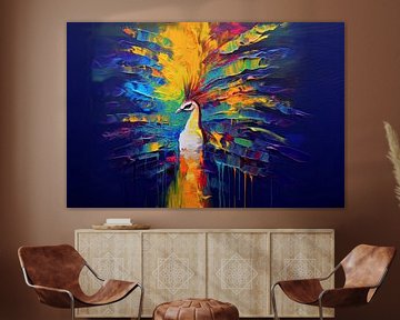Peacock Painting by Preet Lambon