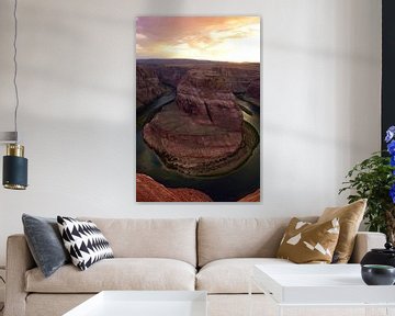 Darkness falls on Horseshoe Bend by Frank's Awesome Travels