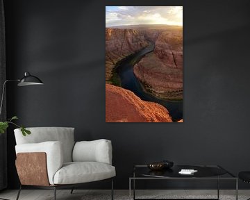Just in time for the sunset at Horseshoe Bend by Frank's Awesome Travels