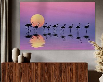 Familie Flamingo's van vmb switzerland