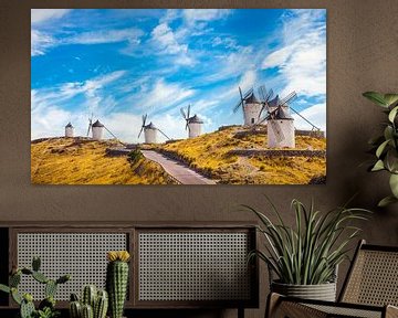 Windmühlen von Consuegra. Kastilien-La Mancha, Spanien von Stefano Orazzini