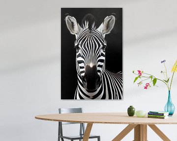 Zebra portret van Bert Nijholt