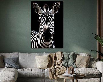 Zebra portret van Bert Nijholt