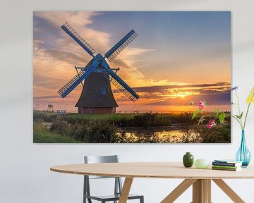 Sunrise at the Crimson Mill by Henk Meijer Photography