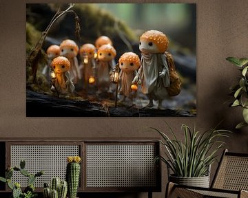 Toadstool family by Heike Hultsch