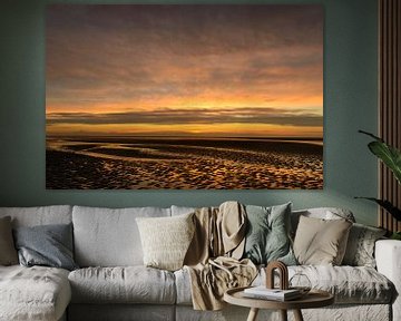 Colorful sunset at the beach of Schiermonnikoog island by Sjoerd van der Wal Photography