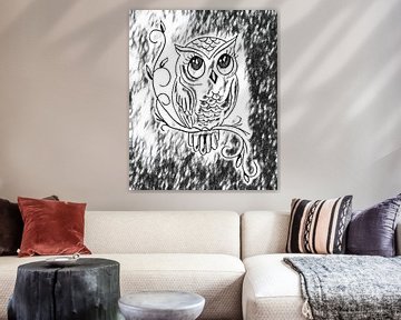 Owl ( drawing ) by Jose Lok