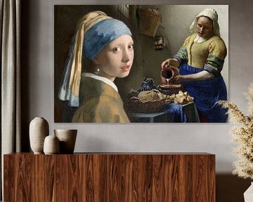 Girl with the Pearl Earring and the Milkmaid