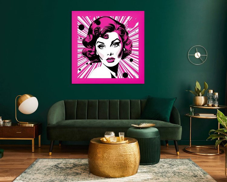 Example of the artwork in a room