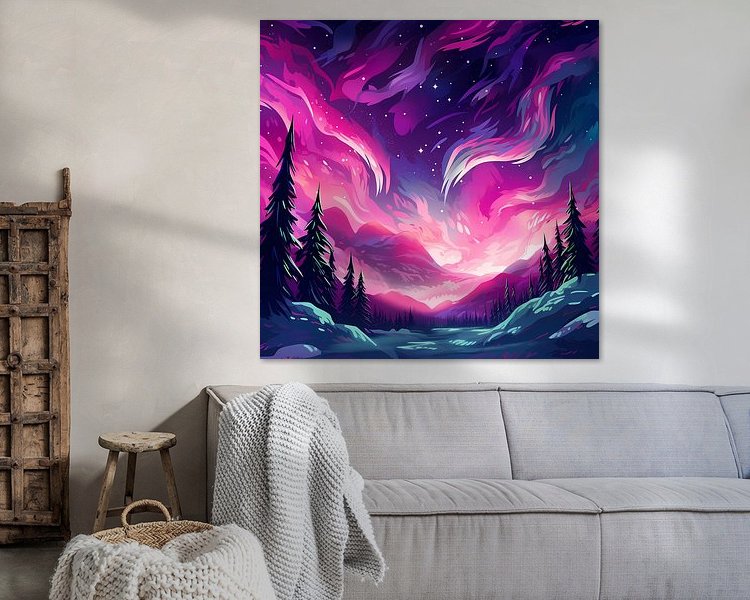 Example of the artwork in a room