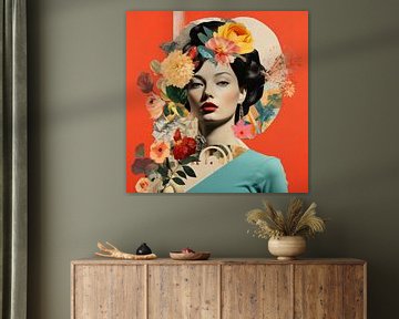 Colourful, modern collage with a vintage touch by Studio Allee