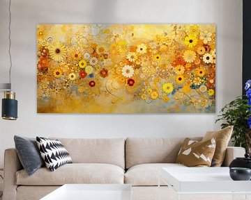 Colorful Golden Flowers by Whale & Sons
