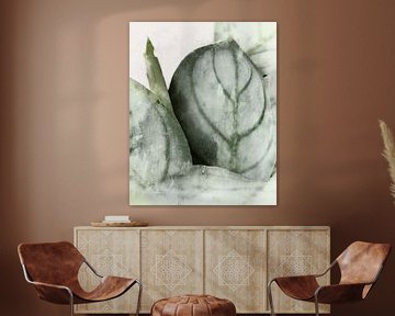 Gentle plant leaf by Mad Dog Art