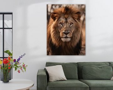 Lion in the Savanna V3 by drdigitaldesign