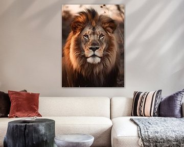 Lion in the Savanna V4 by drdigitaldesign