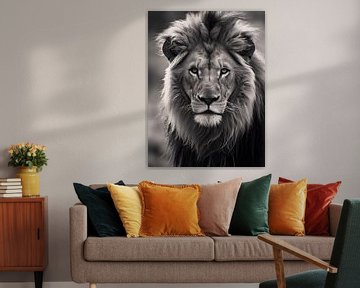 Porträt eines Löwen V1 von drdigitaldesign