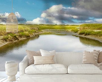 Wadden island Texel Slufter and dunes by eric van der eijk