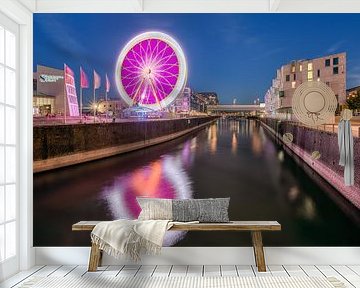Kölner Riesenrad am späten Abend von Michael Valjak